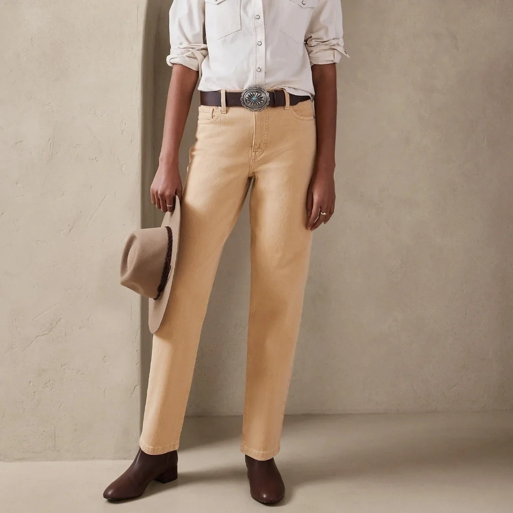 New Banana Republic STRAIGHT MINERAL DYE JEAN - Picture 1 of 6